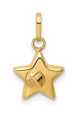 alluring ladybug star gold baby charm 